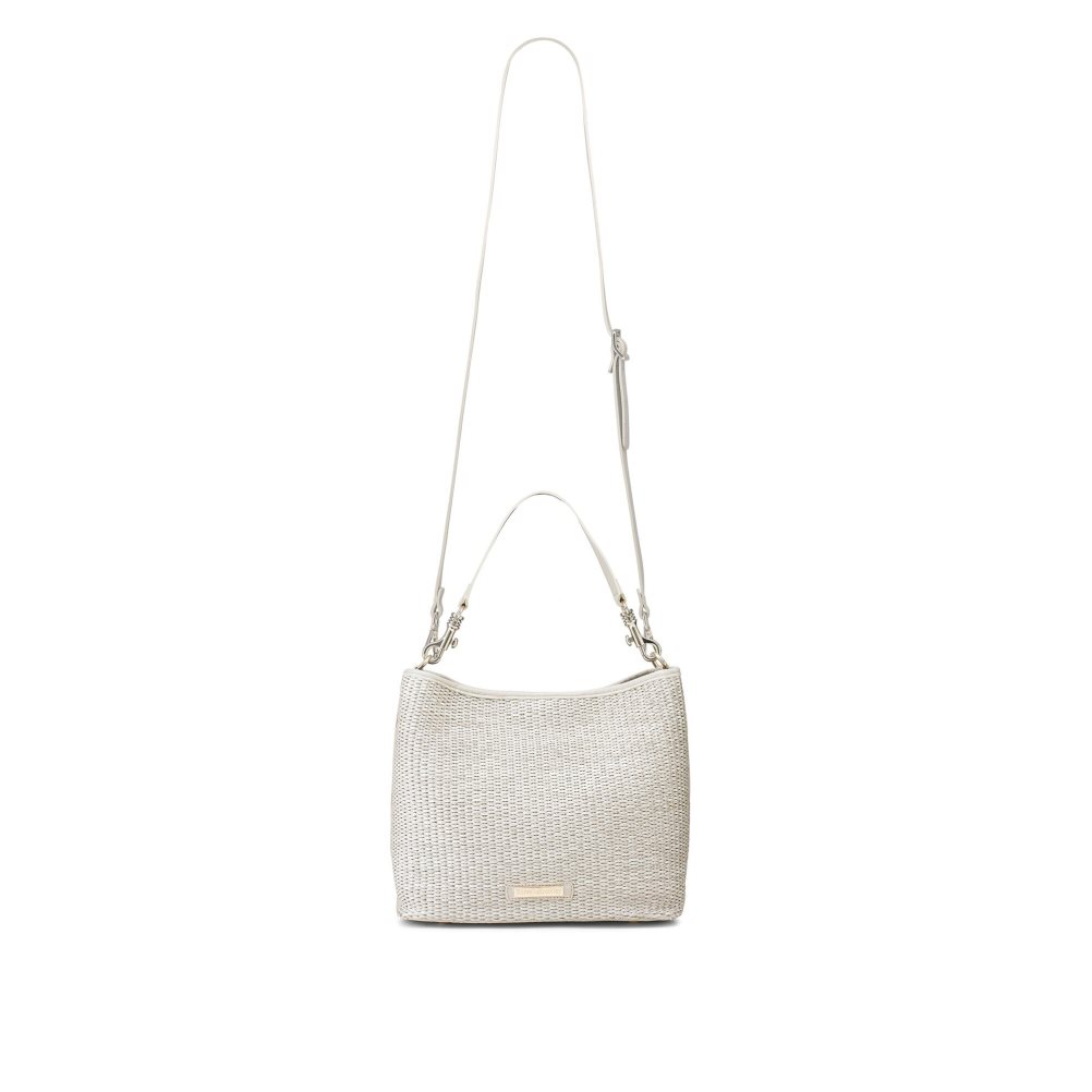 Russell And Bromley Getaway Soft Grab Crossbody Veske Dame Pisket Krem | 756HJVAN