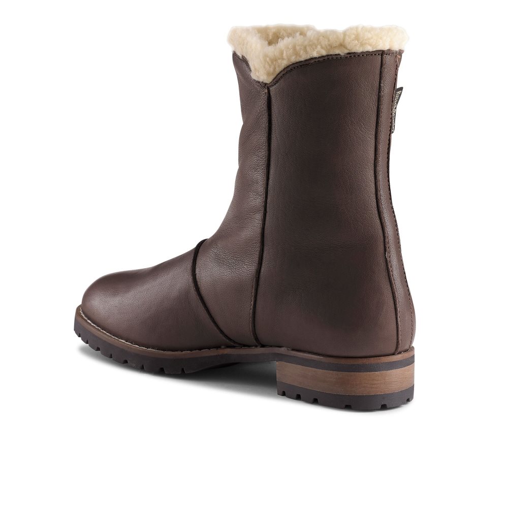 Russell And Bromley Grizzly Warm Forede Zip Ankelstøvletter Dame Mørke Brune | 921NPCRY