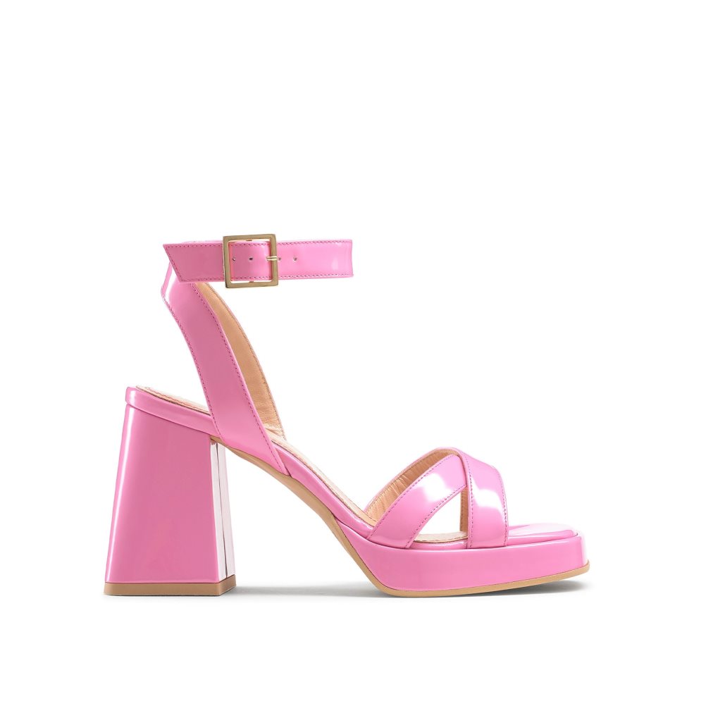 Russell And Bromley Groovybaby Platform Sandaler med Hæl Dame Rosa | 659GYQEA