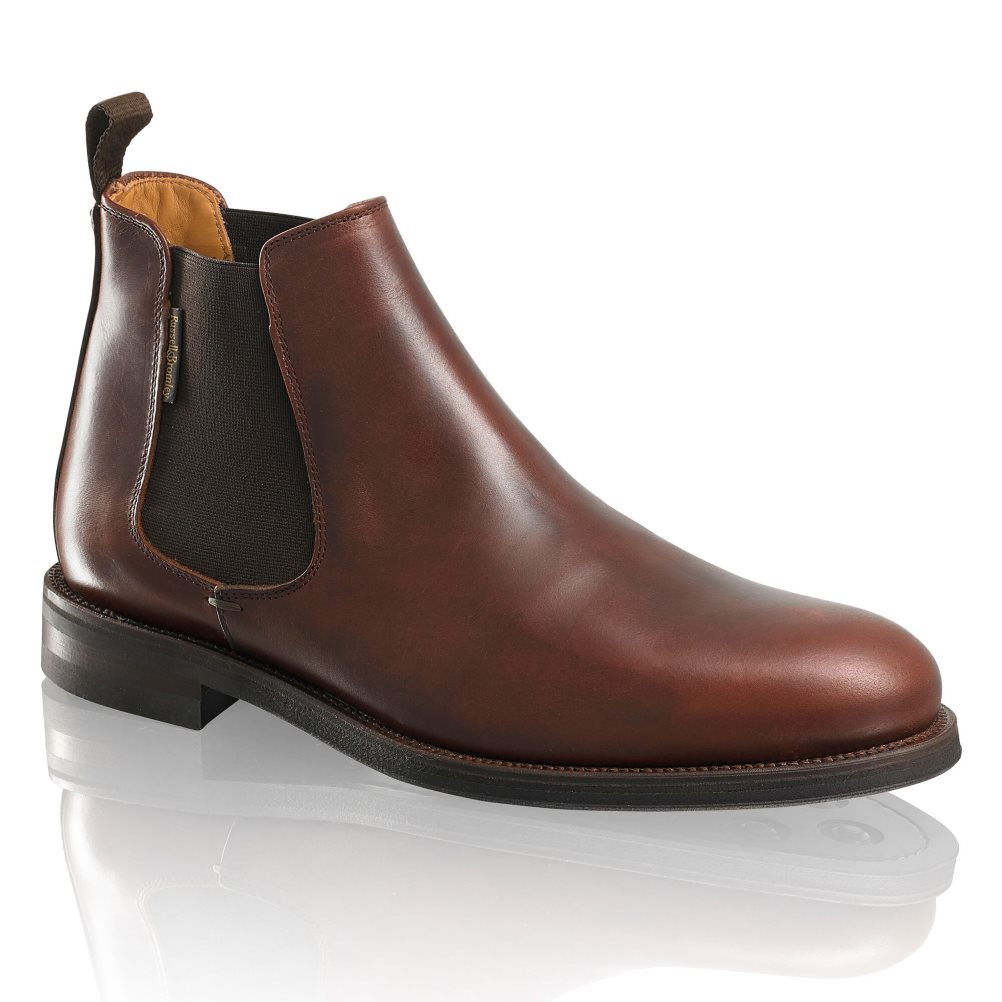 Russell And Bromley Guildford Chelsea Støvler Herre Mørke Brune | 623SXPCK