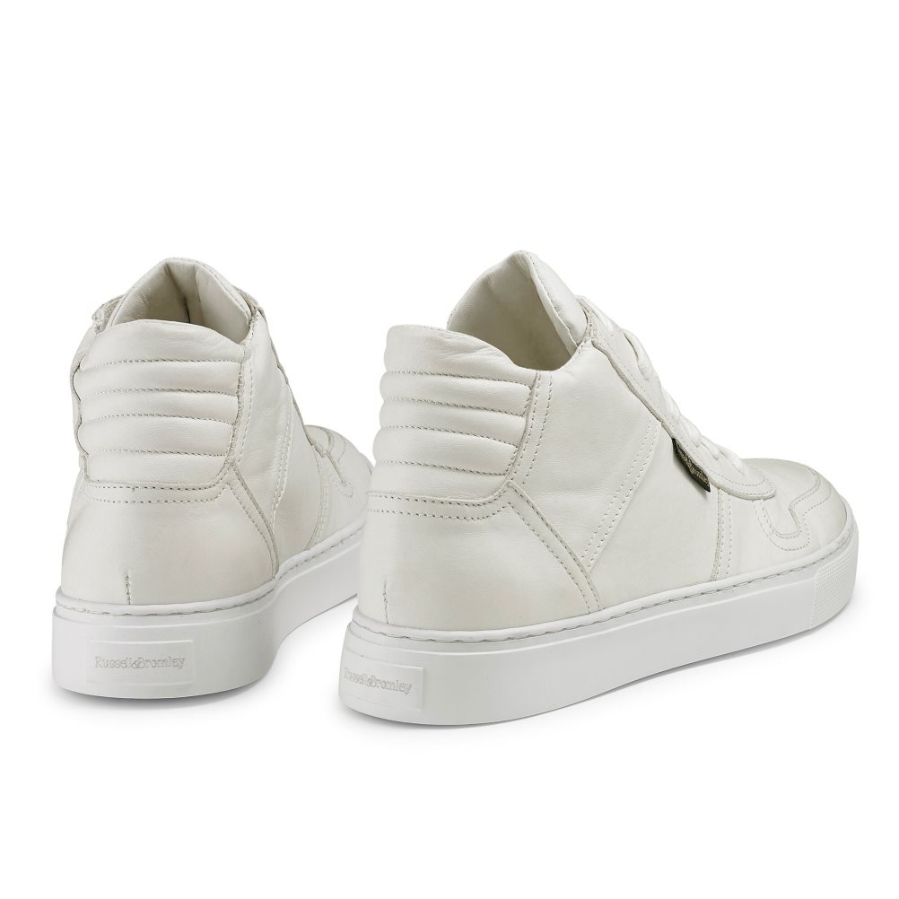 Russell And Bromley Hornet High Top Joggesko Dame Hvite | 903LFZCX