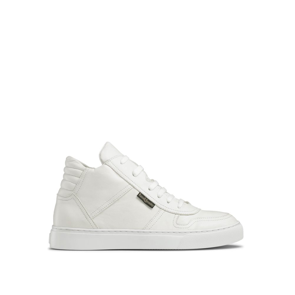 Russell And Bromley Hornet High Top Joggesko Dame Hvite | 903LFZCX