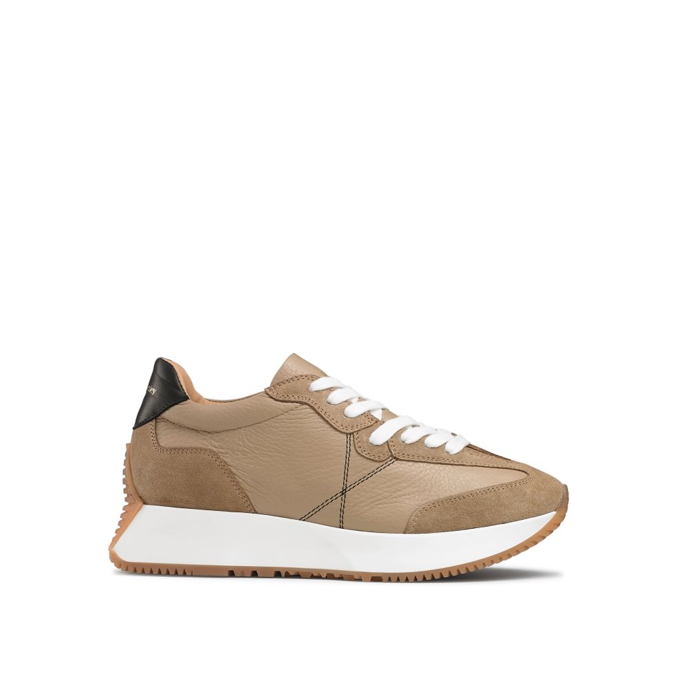 Russell And Bromley Hourglass Flared Sole Joggesko Dame Brune | 683XNDTU