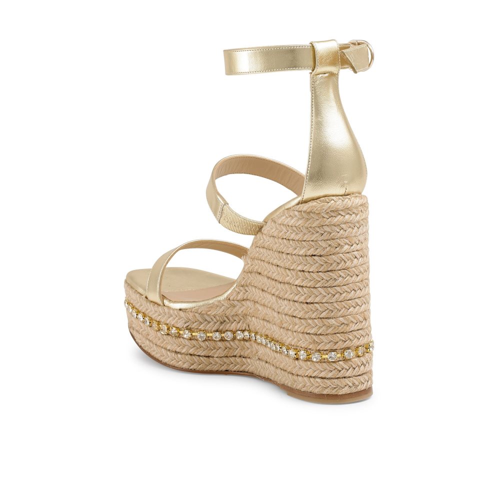 Russell And Bromley Ibiza Espadrille Wedge Dame Gull | 589BJCNP