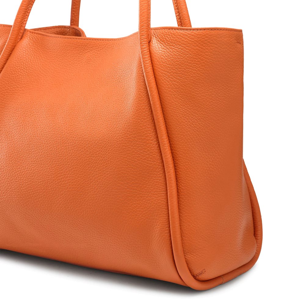 Russell And Bromley Icon Chain East/West Grab Tote Veske Dame Oransje | 174JDABG