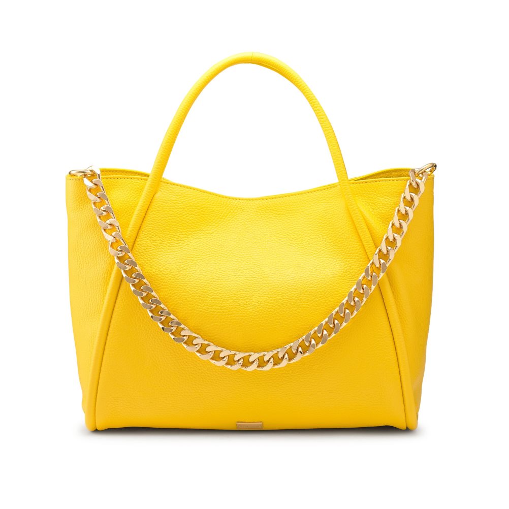 Russell And Bromley Icon Chain East/West Grab Tote Veske Dame Gul | 318PLFBM