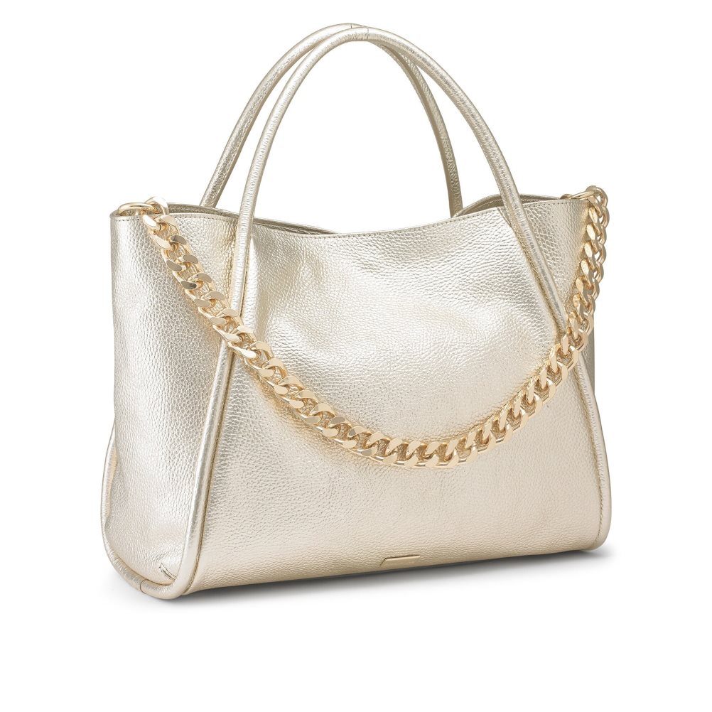 Russell And Bromley Icon Chain East/West Grab Tote Veske Dame Gull | 705SPNDY