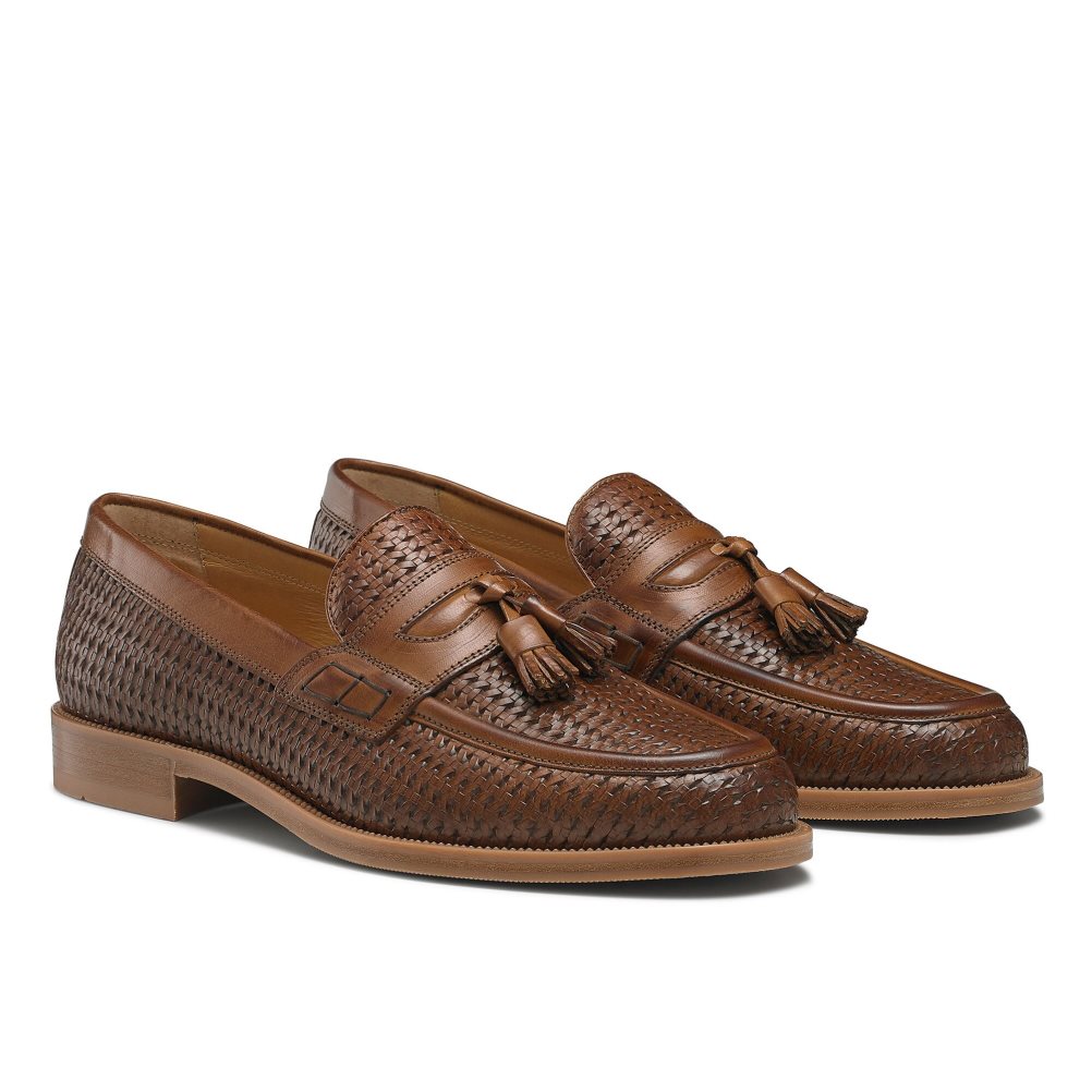 Russell And Bromley Keeble 4 Tassel College Kjoler Sko Herre Brune | 064ATUKM