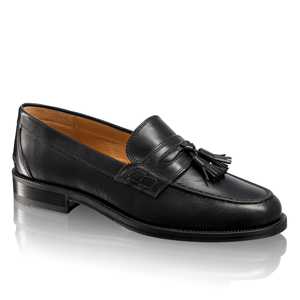 Russell And Bromley Keeble 4 Tassel College Kjoler Sko Herre Svarte | 741RDEYG