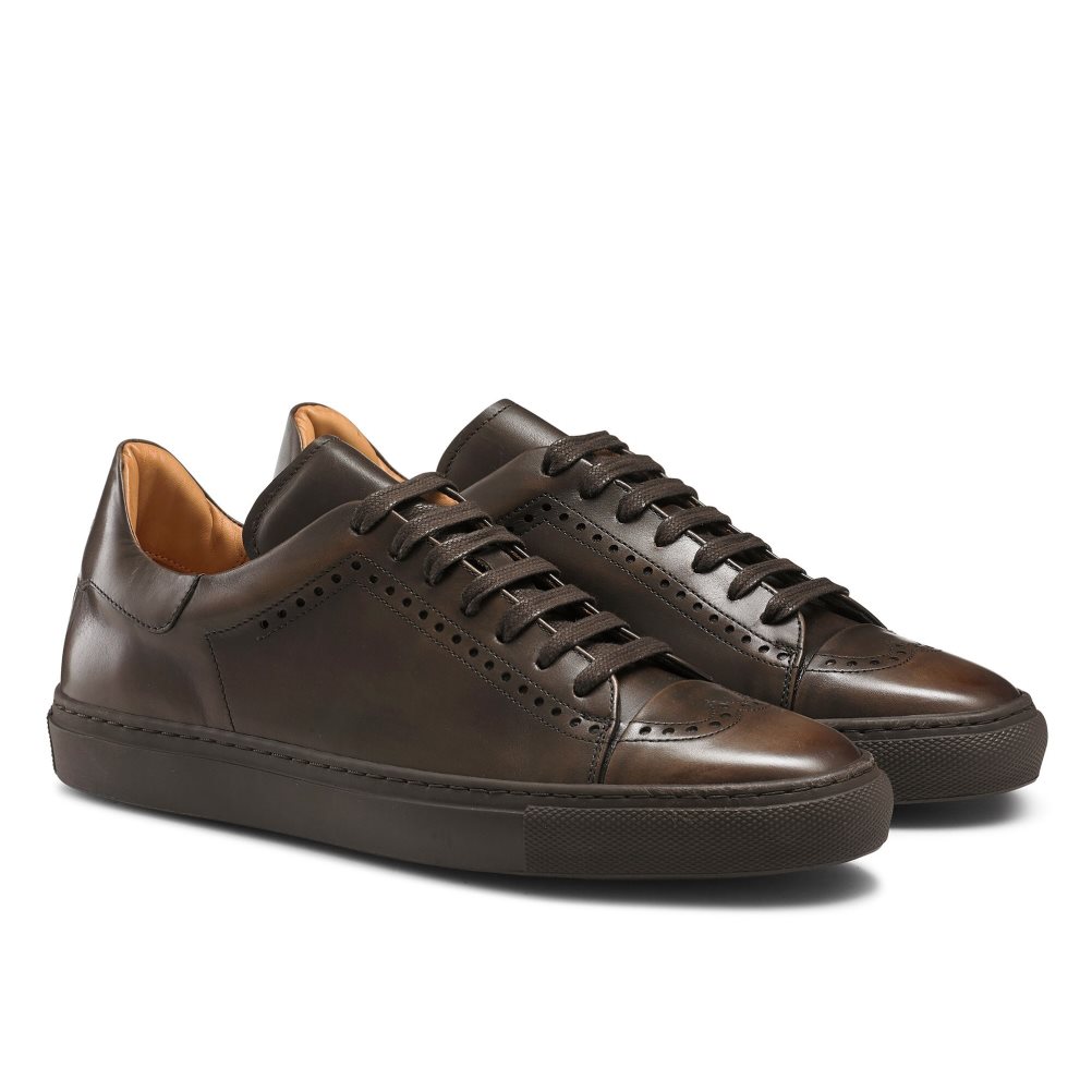 Russell And Bromley Legend Lo Luxury Joggesko Herre Sjokolade | 193UXODF