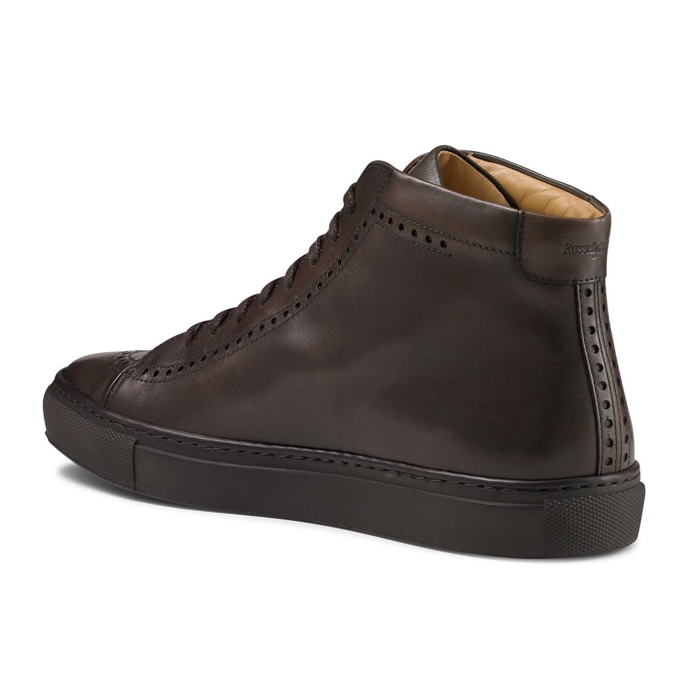 Russell And Bromley Legend Luxury High-top Joggesko Herre Sjokolade | 248JNFRU