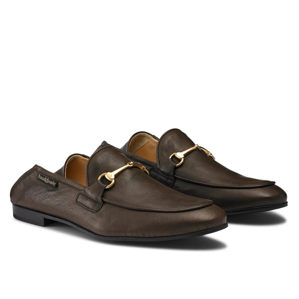 Russell And Bromley Loafer M Snaffle Kjoler Sko Herre Sjokolade | 159UAEXG