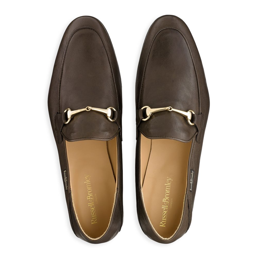 Russell And Bromley Loafer M Snaffle Kjoler Sko Herre Sjokolade | 159UAEXG