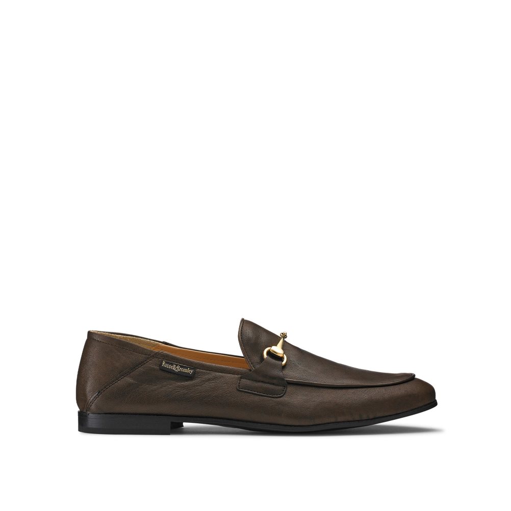 Russell And Bromley Loafer M Snaffle Kjoler Sko Herre Sjokolade | 159UAEXG