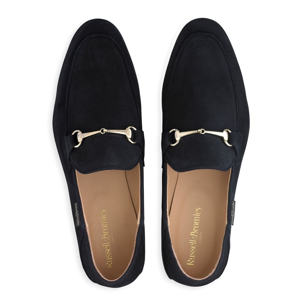 Russell And Bromley Loafer M Snaffle Kjoler Sko Herre Marineblå | 281BUHQV