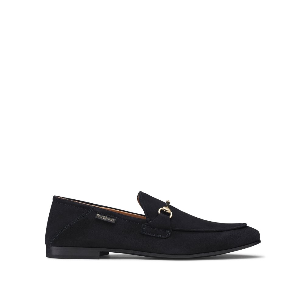 Russell And Bromley Loafer M Snaffle Kjoler Sko Herre Marineblå | 281BUHQV