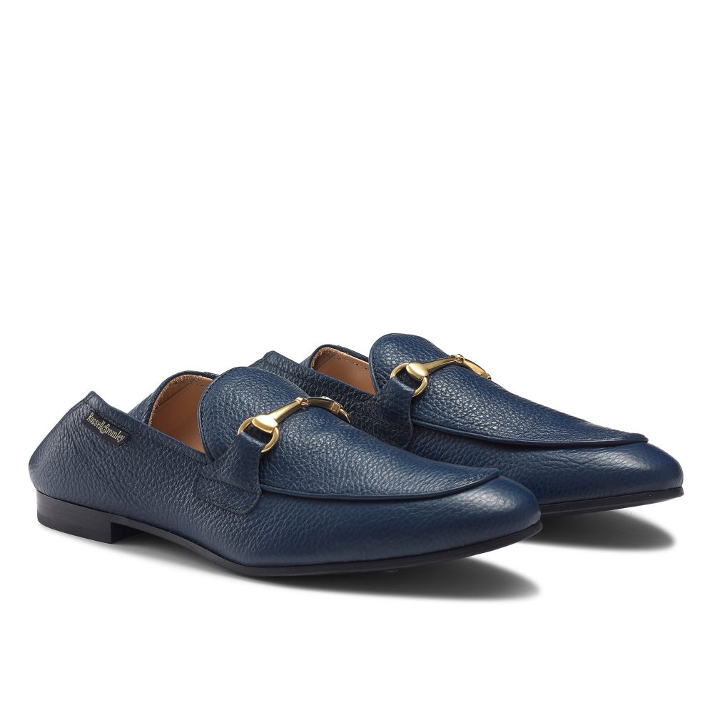 Russell And Bromley Loafer M Snaffle Kjoler Sko Herre Marineblå | 325GDJXC