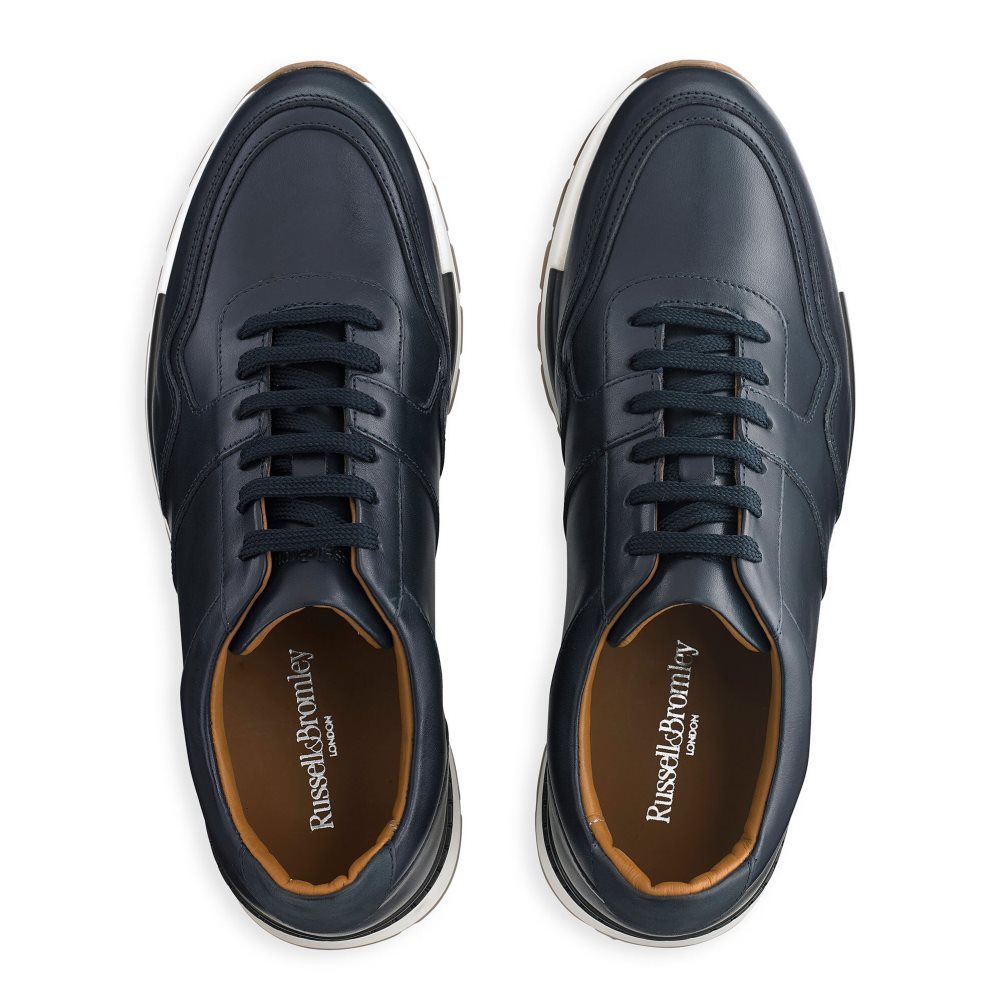 Russell And Bromley Lomond Blonder-up Joggesko Herre Marineblå | 091MWTND