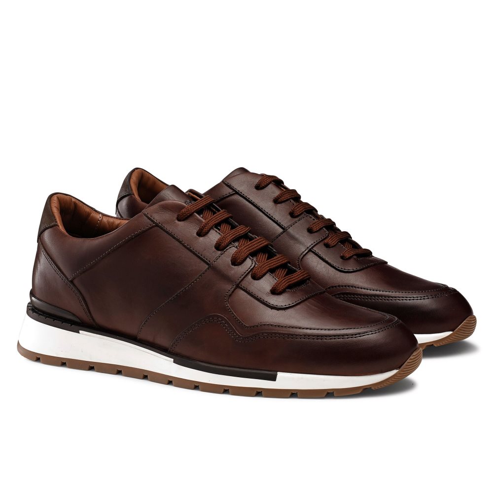 Russell And Bromley Lomond Blonder-up Joggesko Herre Mørke Brune | 817PRWNT