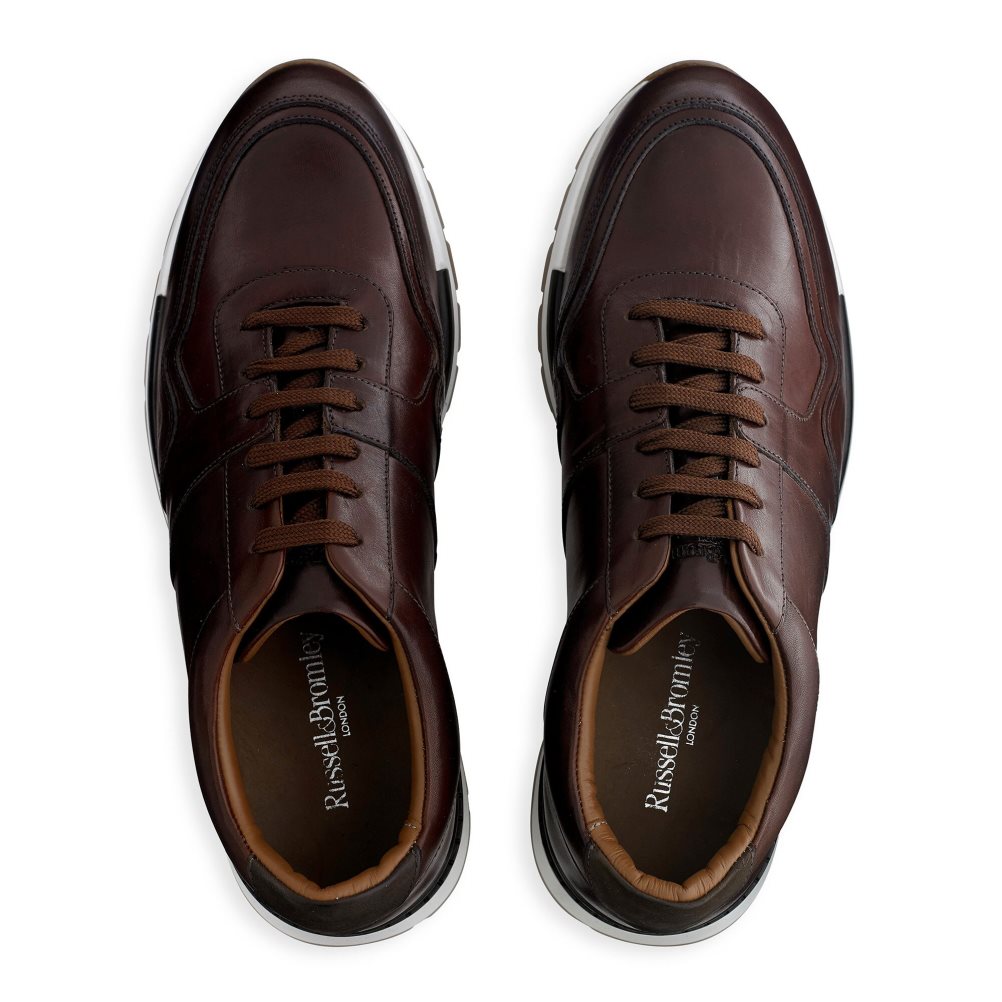 Russell And Bromley Lomond Blonder-up Joggesko Herre Mørke Brune | 817PRWNT