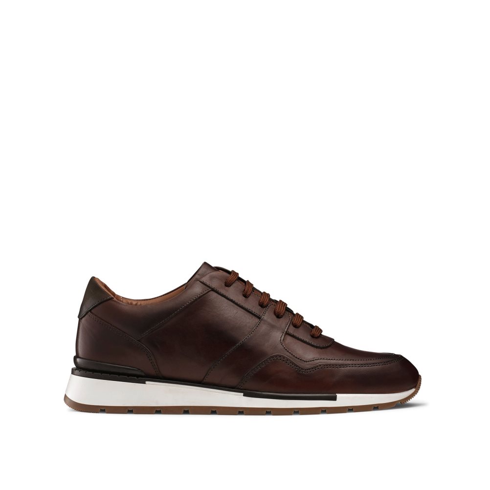 Russell And Bromley Lomond Blonder-up Joggesko Herre Mørke Brune | 817PRWNT