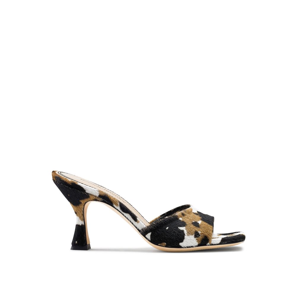 Russell And Bromley Mojito 90’s Hælene Mules Sko Dame Leopard | 195ZYFPS