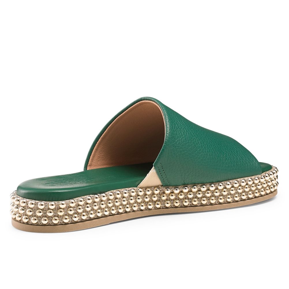 Russell And Bromley Moneypot Flate Sandaler Dame Grønn | 703BTZKI