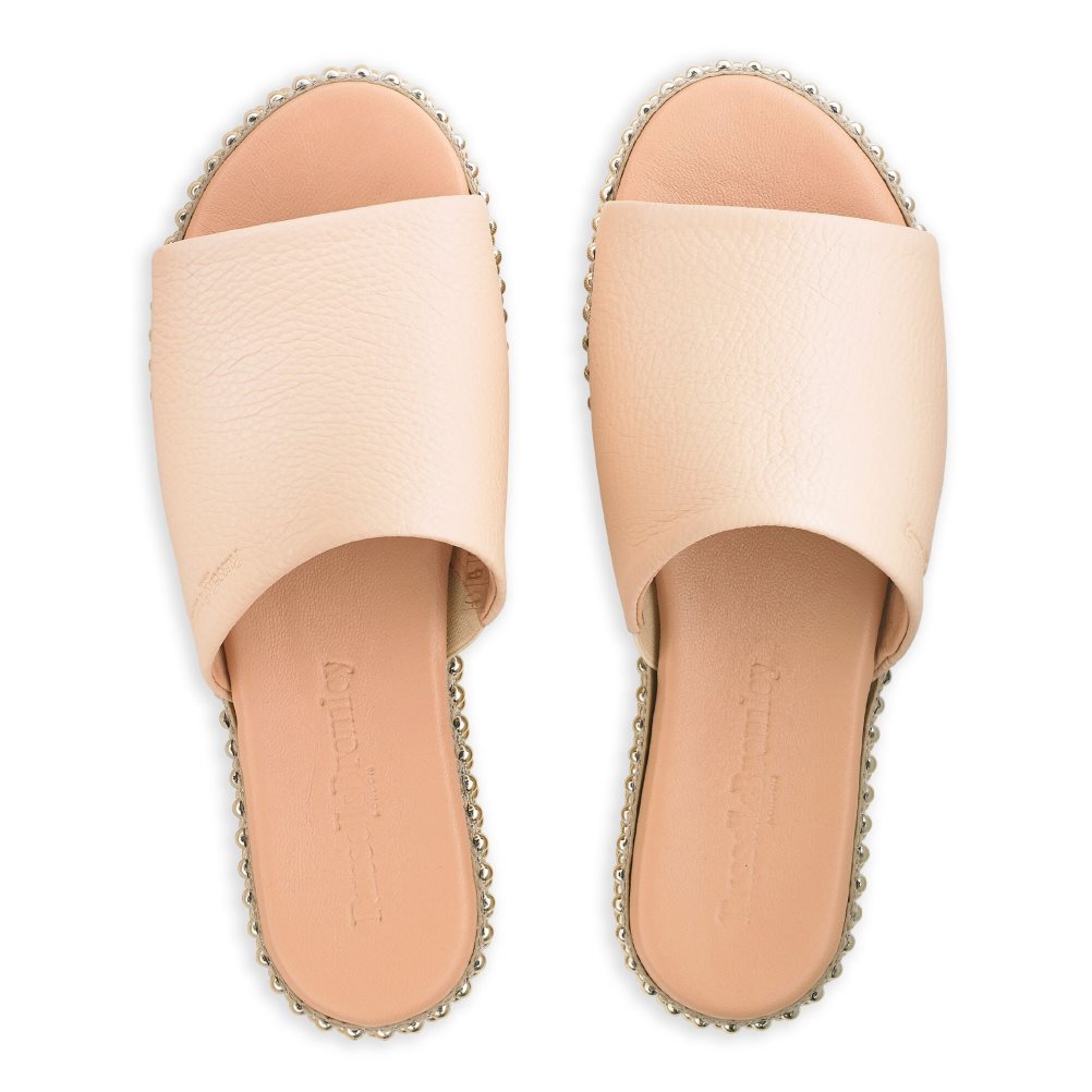 Russell And Bromley Moneypot Flate Sandaler Dame Beige | 982RGPNM