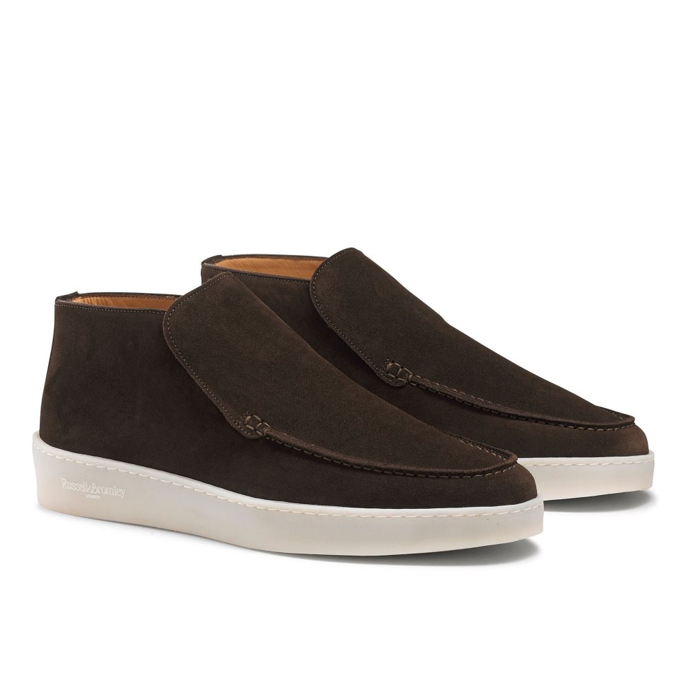 Russell And Bromley Monterey Slip On Chukka Støvler Herre Sjokolade | 174CEYNF