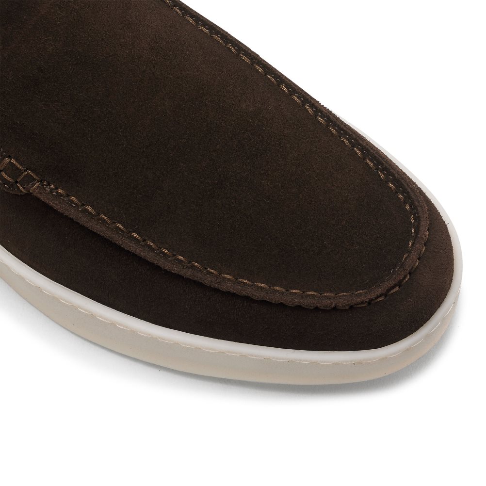 Russell And Bromley Monterey Slip On Chukka Støvler Herre Sjokolade | 174CEYNF