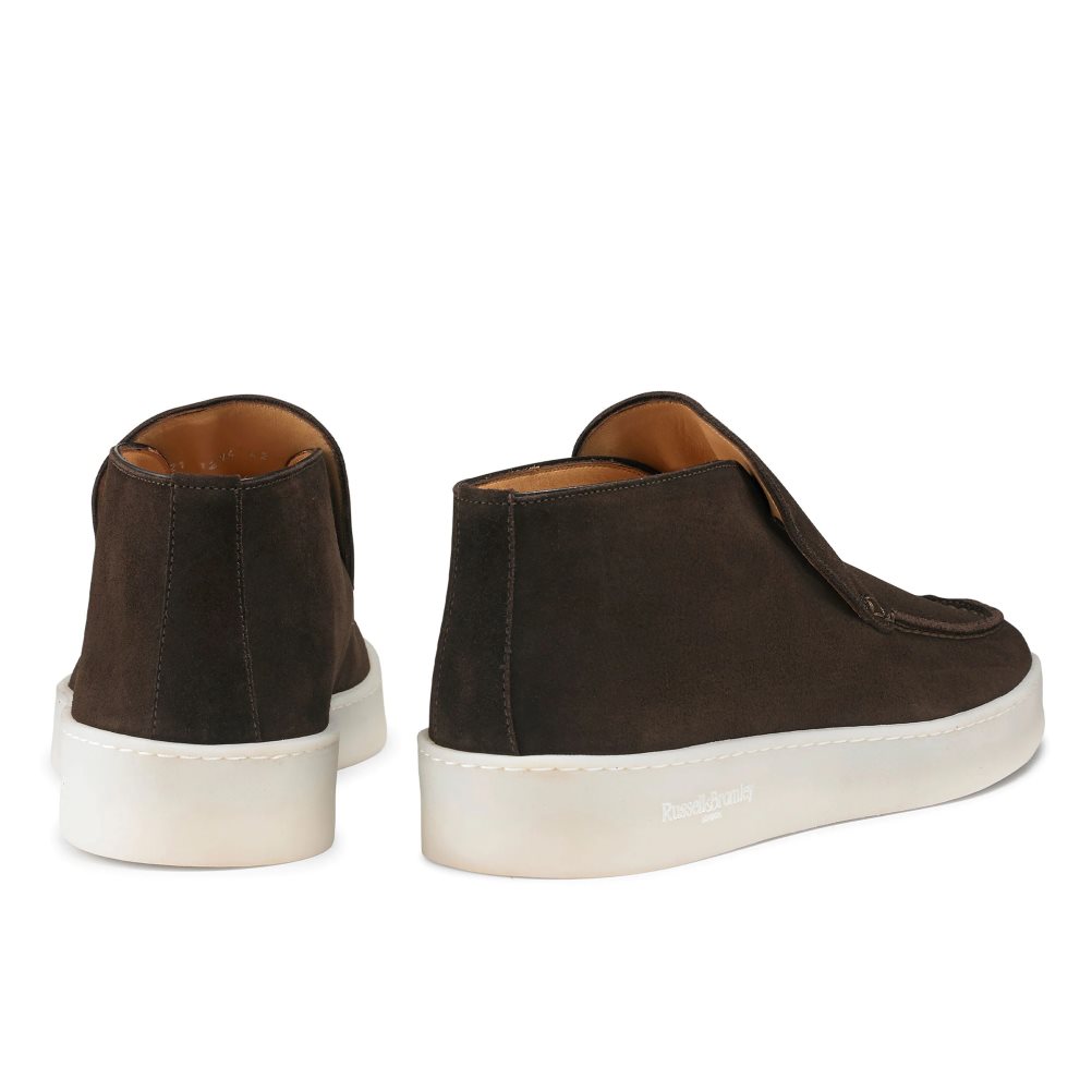 Russell And Bromley Monterey Slip On Chukka Støvler Herre Sjokolade | 174CEYNF