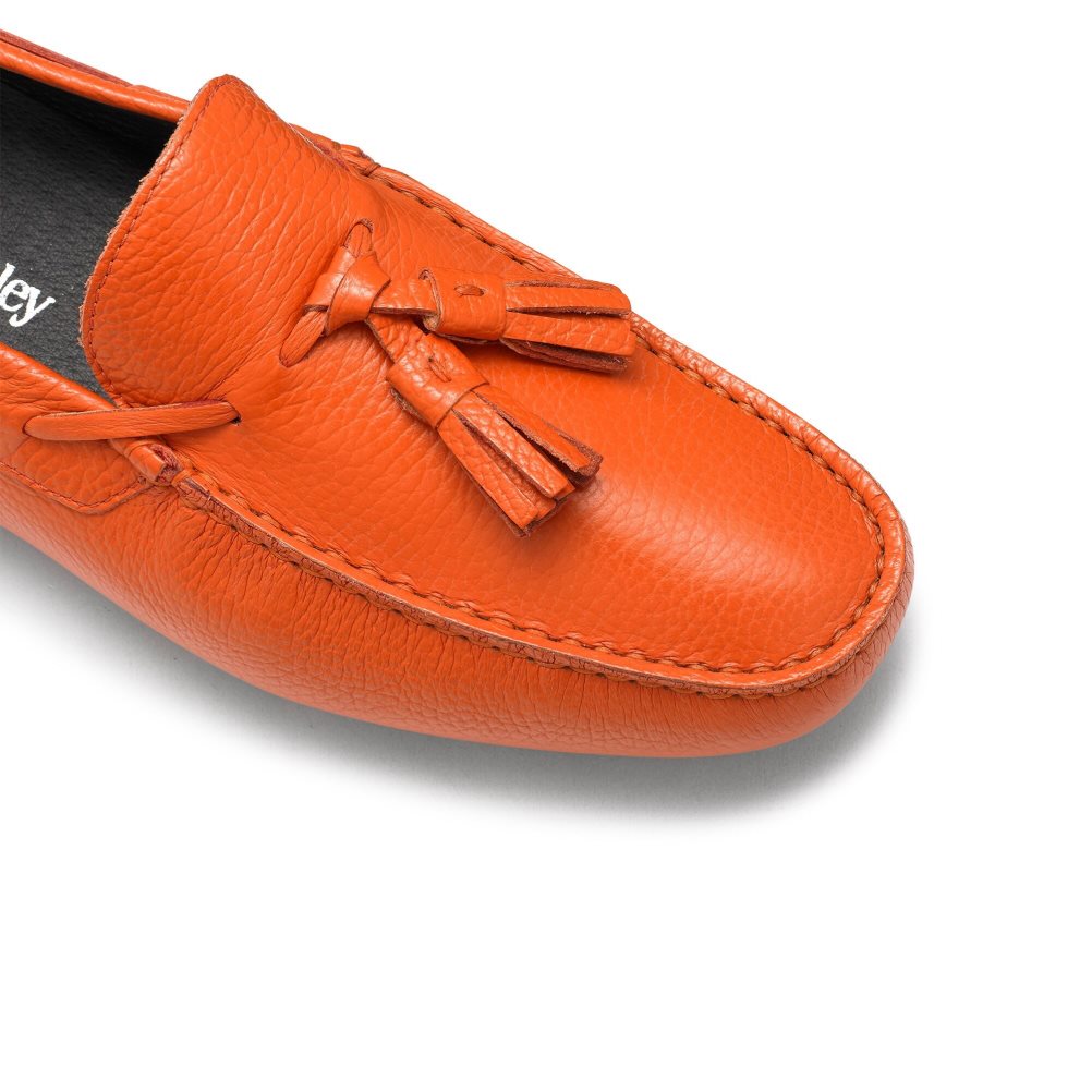 Russell And Bromley Monza Tassel Mokkasiner Herre Oransje | 465JEDGV