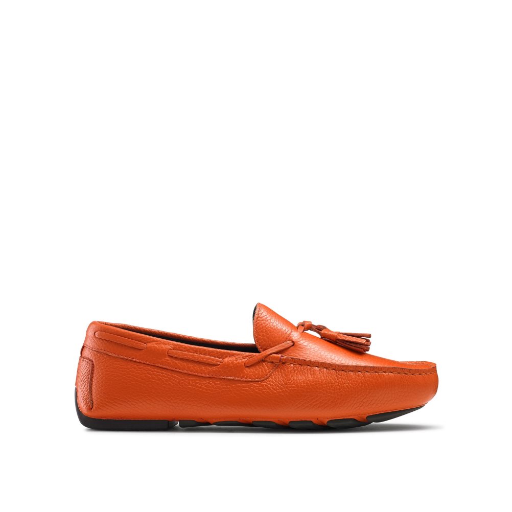 Russell And Bromley Monza Tassel Mokkasiner Herre Oransje | 465JEDGV