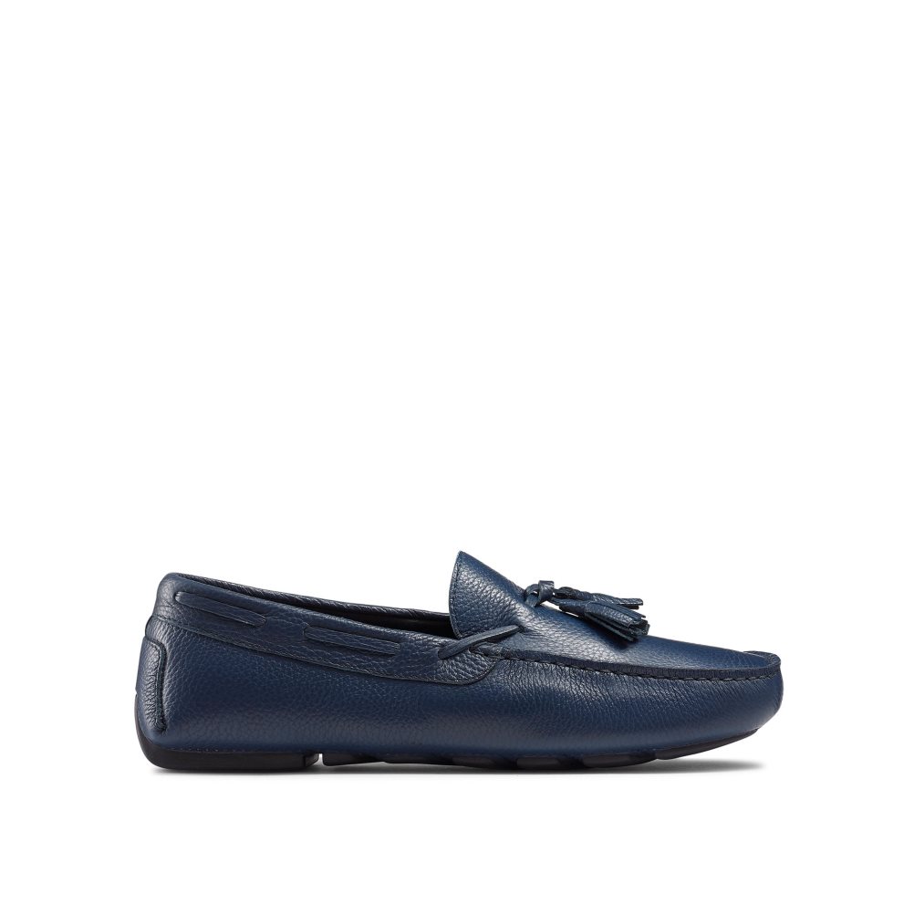 Russell And Bromley Monza Tassel Mokkasiner Herre Marineblå | 678BLEIA