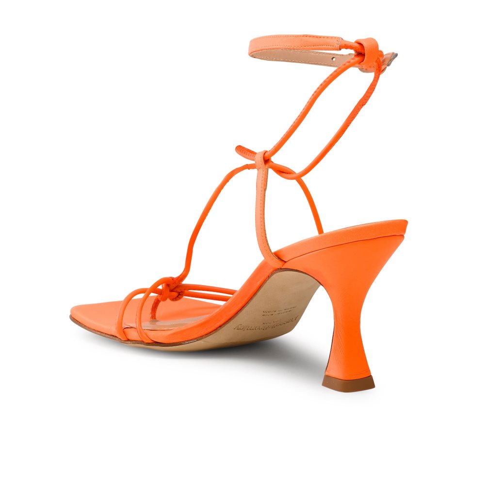 Russell And Bromley Noodles Skinny Reima Sandaler med Hæl Dame Oransje | 197BYESH