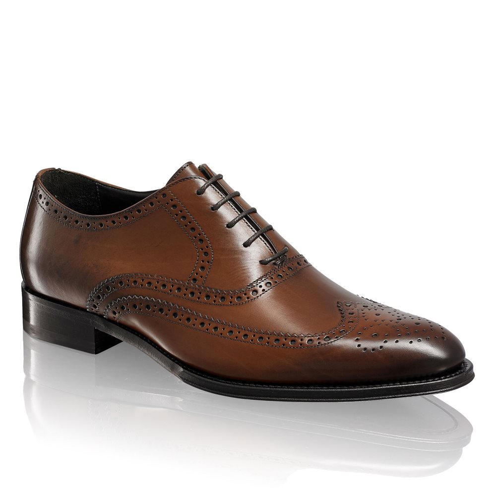 Russell And Bromley Oak Antiqued Brogue Oxford Kjoler Sko Herre Mørke Brune | 274KIWDN