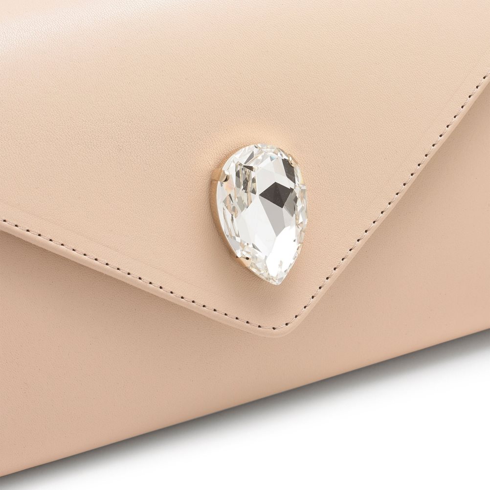 Russell And Bromley Olympia Gem Clutch Veske Dame Beige | 504FHQEZ