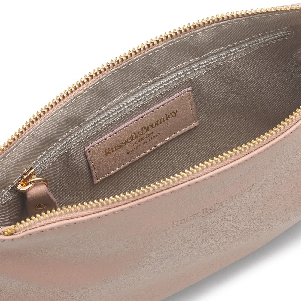 Russell And Bromley On Point Chain Zip Pouch Skulderveske Dame Beige | 042YKMJW