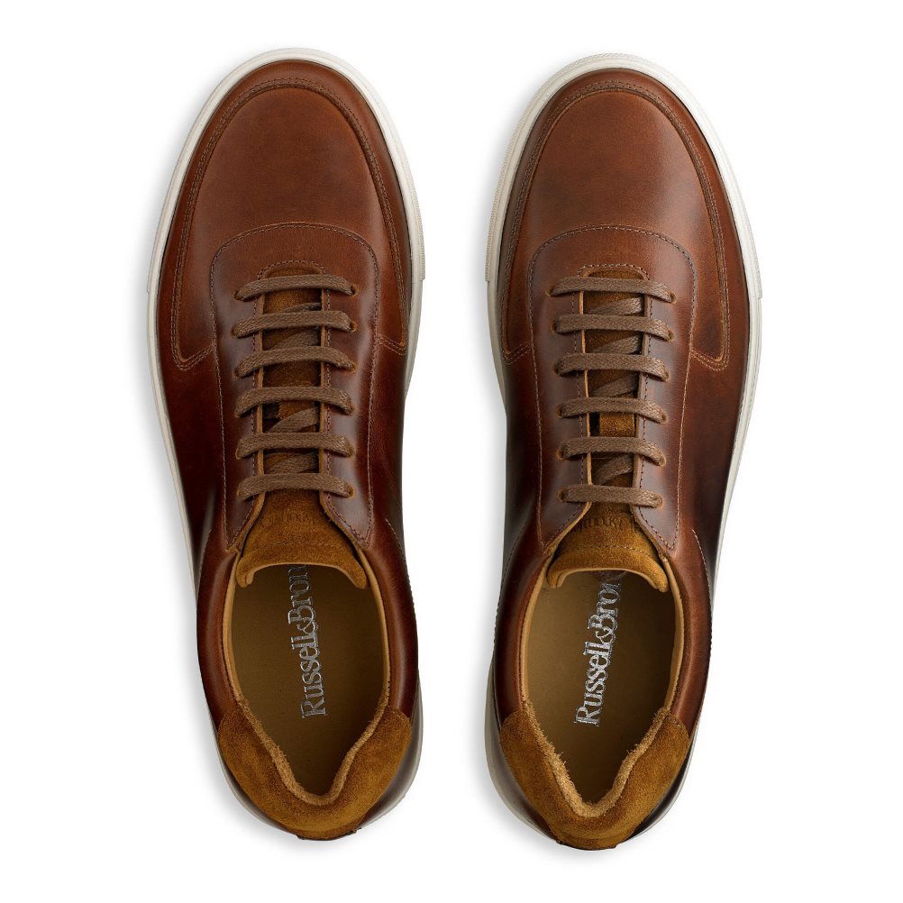 Russell And Bromley Outfield Blonder Up Joggesko Herre Brune | 032LAZHS