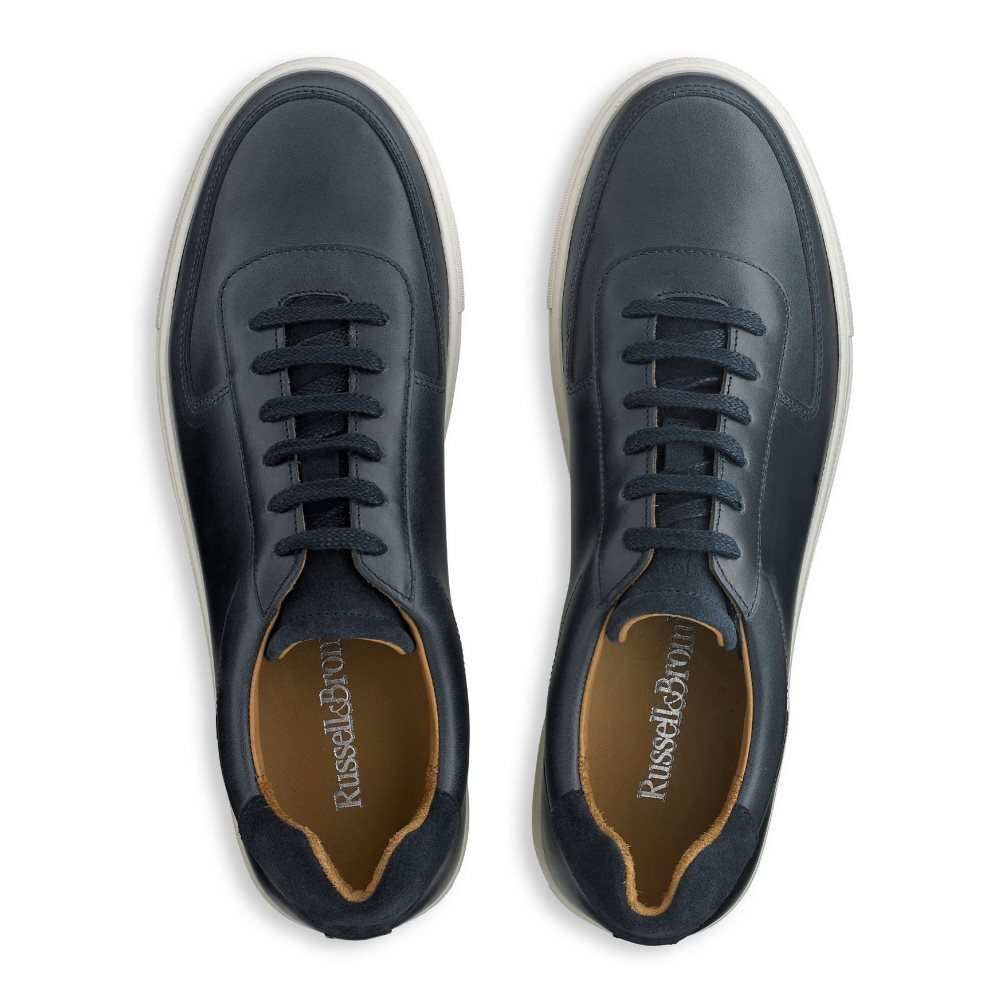 Russell And Bromley Outfield Blonder Up Joggesko Herre Marineblå | 165CZQAG