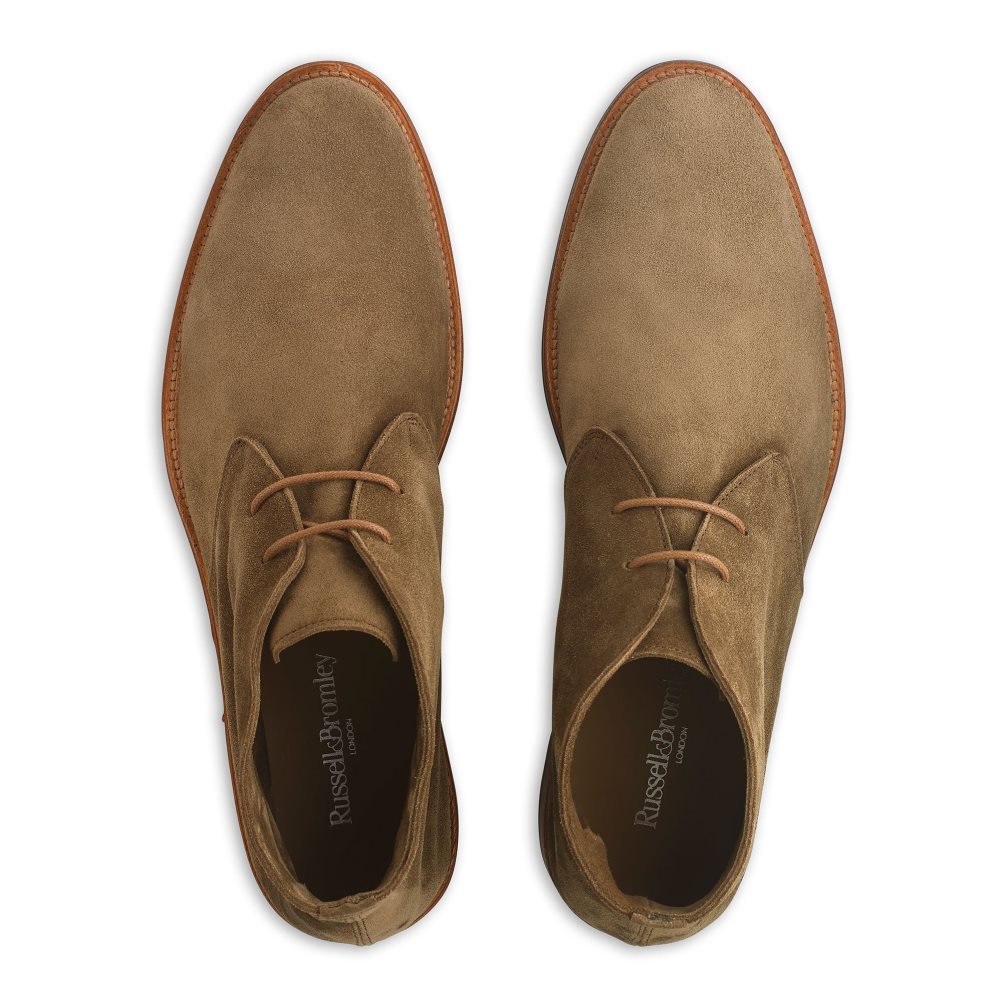 Russell And Bromley Pall Mall Unlined Chukka Støvler Herre Brune | 839TZKVC