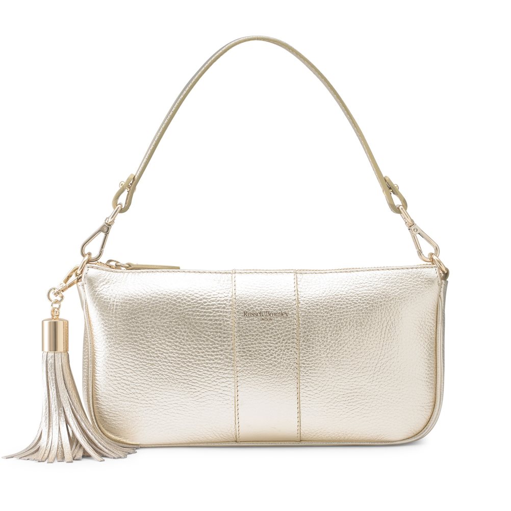 Russell And Bromley Paris Slim Baguette Tote Veske Dame Gull | 612NQAOJ