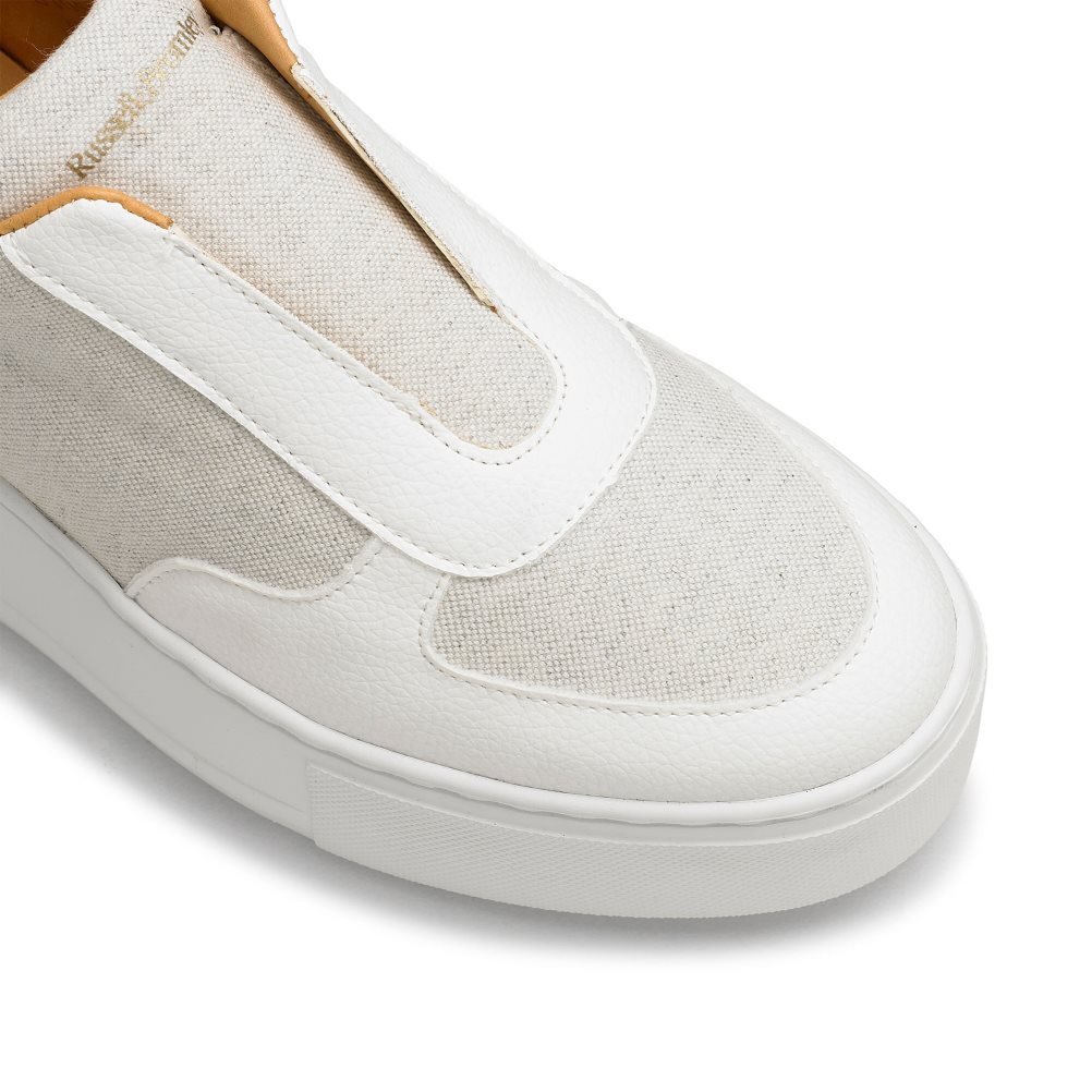 Russell And Bromley Park Ave Eco Flatform Platform Sko Dame Hvite | 538DYNAL