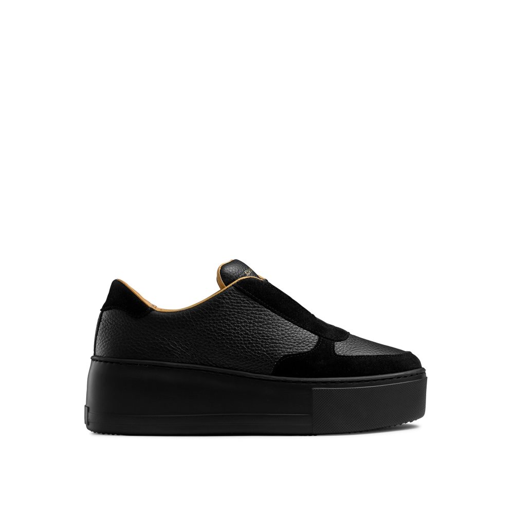 Russell And Bromley Park Ave Laceless Flatform Platform Sko Dame Svarte | 701DCRBU