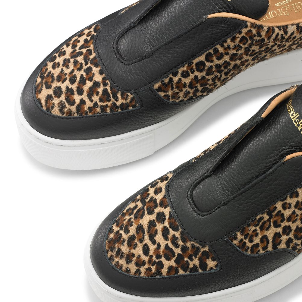 Russell And Bromley Park Ave Laceless Platform Sko Dame Leopard | 457MIJYL