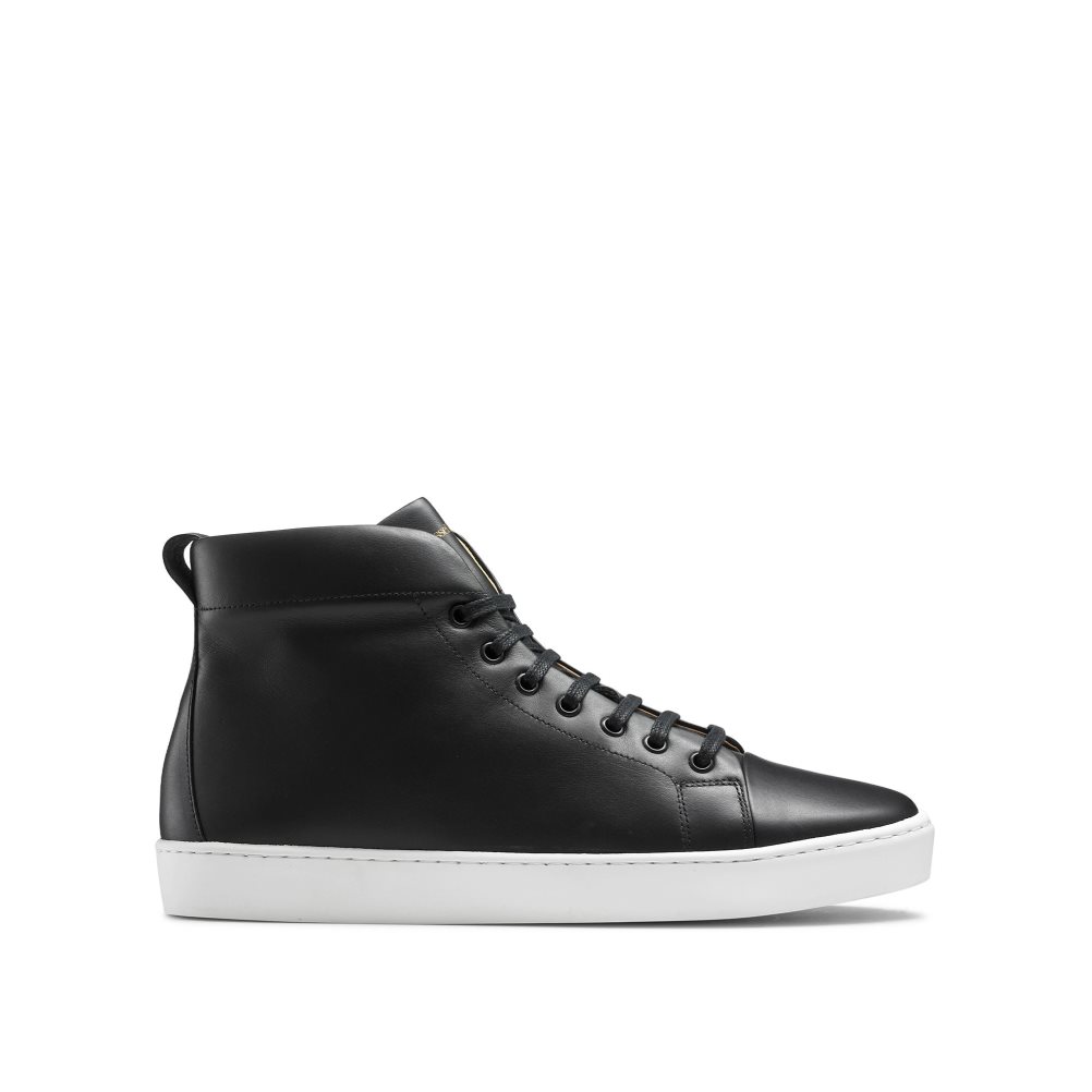 Russell And Bromley Park Hi M High Top Joggesko Herre Svarte | 415JRTVD