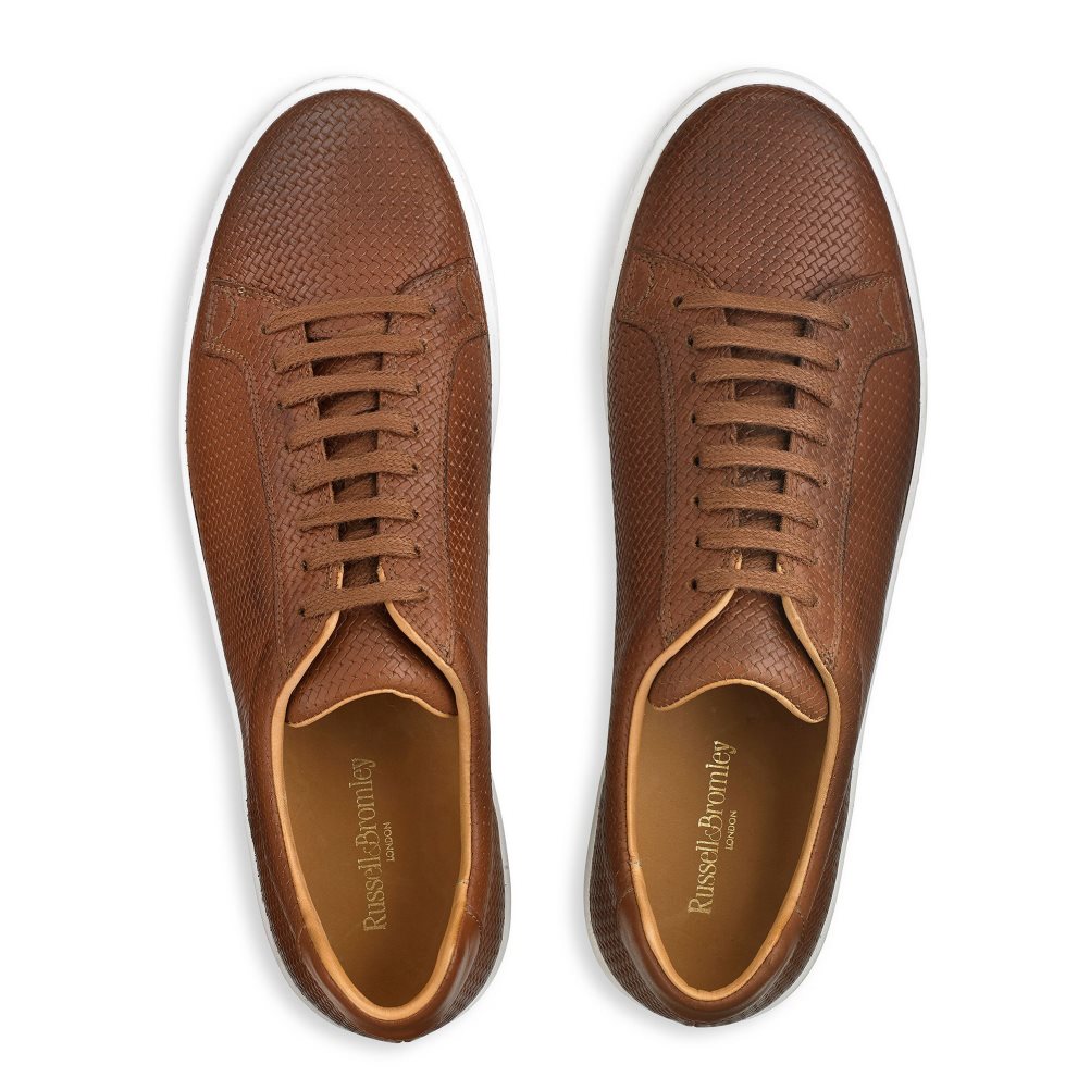 Russell And Bromley Park Run Low-top Joggesko Herre Brune | 740KZBEH