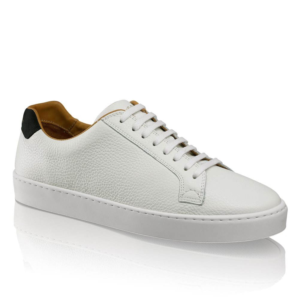 Russell And Bromley Park Run Low-top Joggesko Herre Hvite | 935CPZFO