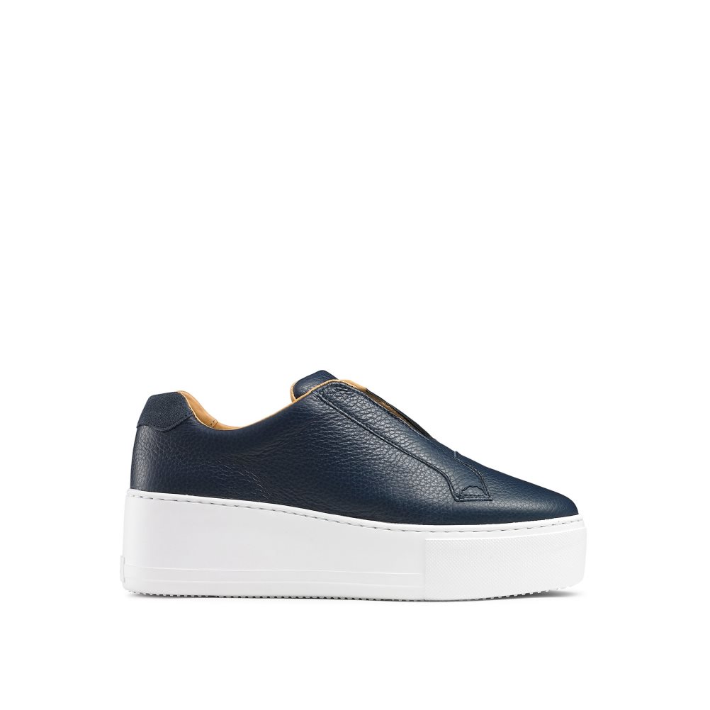 Russell And Bromley Park Up Flatform Laceless Platform Sko Dame Marineblå | 028FMIAC