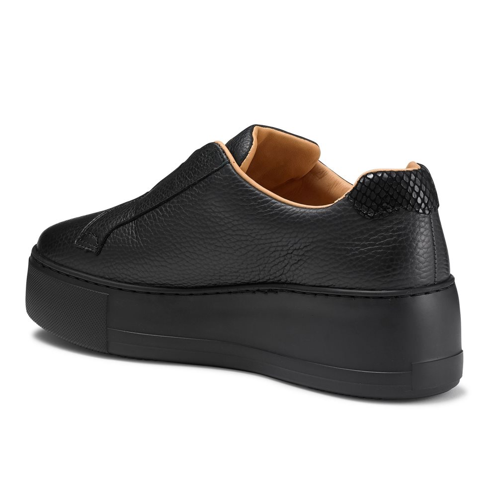 Russell And Bromley Park Up Flatform Laceless Platform Sko Dame Svarte | 527FSAGV